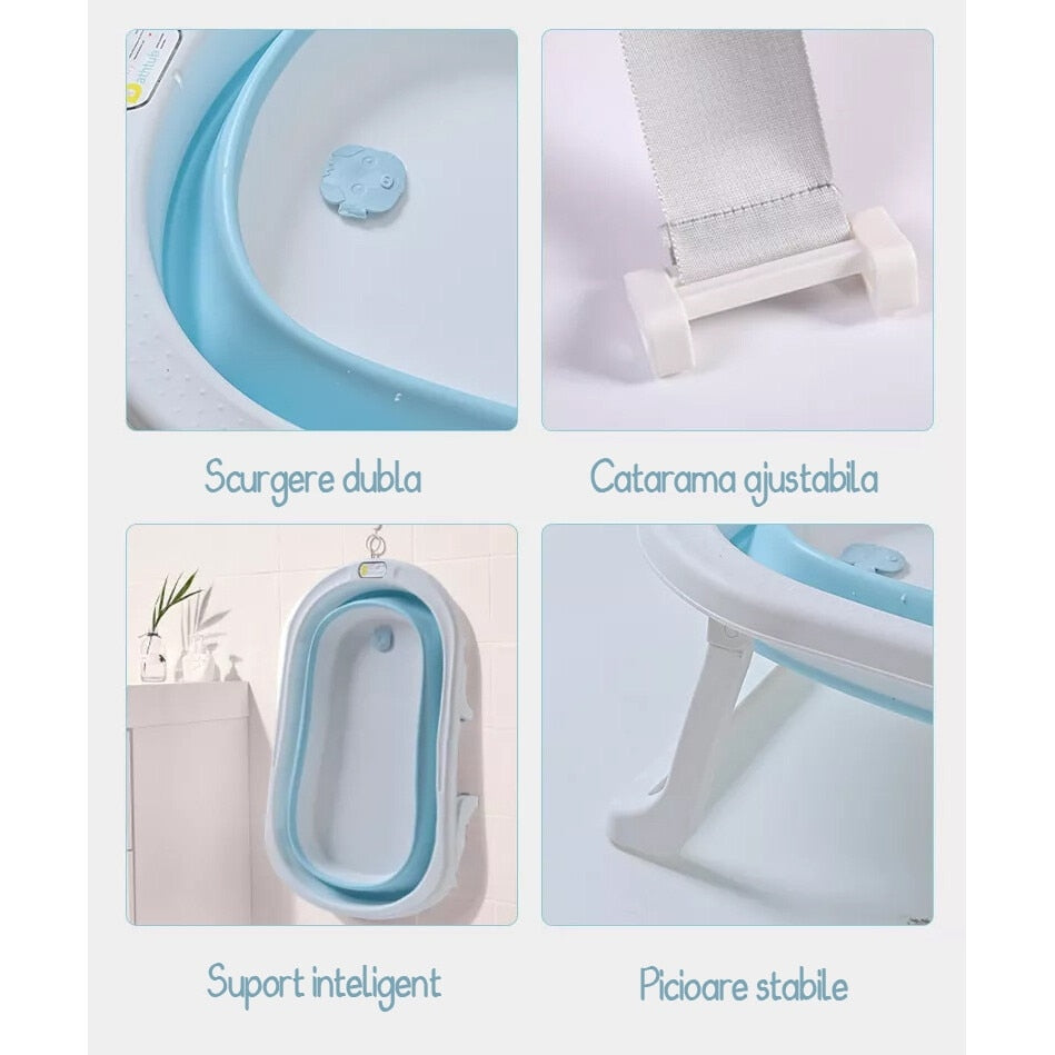 Cadita Bebelusi cu Pernuta KidProtect Pliabila Cadita Bebelusi cu Pernuta KidProtect Pliabila